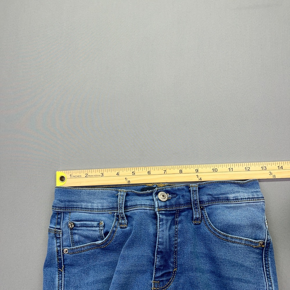 Curve Appeal Denim Jeans Ankle Slit Hem High Rise Medium Wash‎ Sz 2/26 Fits 25" - Picture 5 of 9